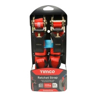 Timco Ratchet Straps - S Hook - Standard Duty 5m x 25mm